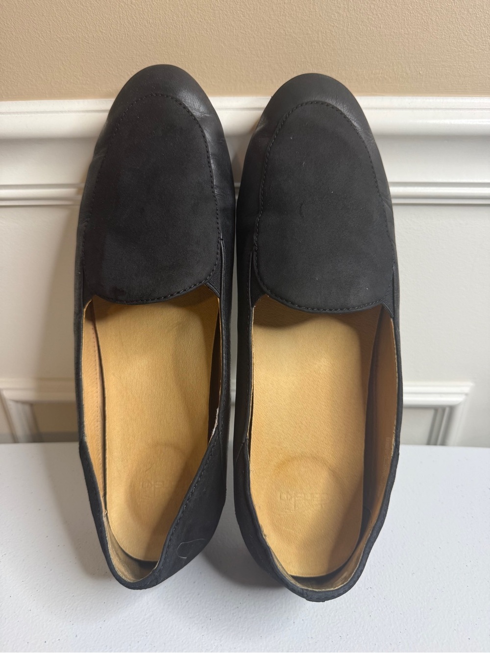 Women’s Dansko ‘Lace’ Black Leather Slip Ons, sz42